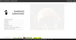 Desktop Screenshot of giardinocarnivoro.it